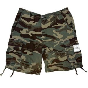 Y2k Skater Baggy Cargo Camo Shorts